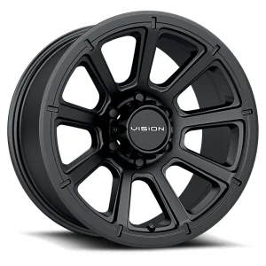 Vision Wheel Off-Road – 353 TURBINE – Black – 16″x8″ 0mm – All weather Wheels – 353-6883MB0